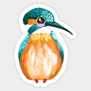 Painty King Fisher Sticker